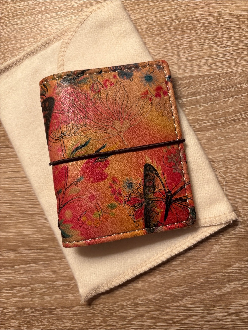 Chic Sparrow Nano Mini Travelers Notebook Cover Mariposa Leather